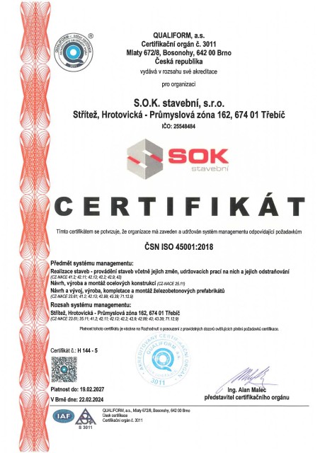 Certifikáty výrobků, STO, ISO