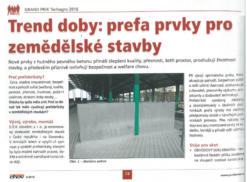 Napsali o nás - Náš Chov 4/2016