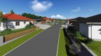 Rezidence Handlovy Dvory - uliční část bungalovů
