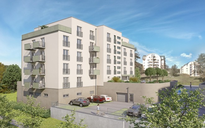 Vizualizace, pohled zahradní